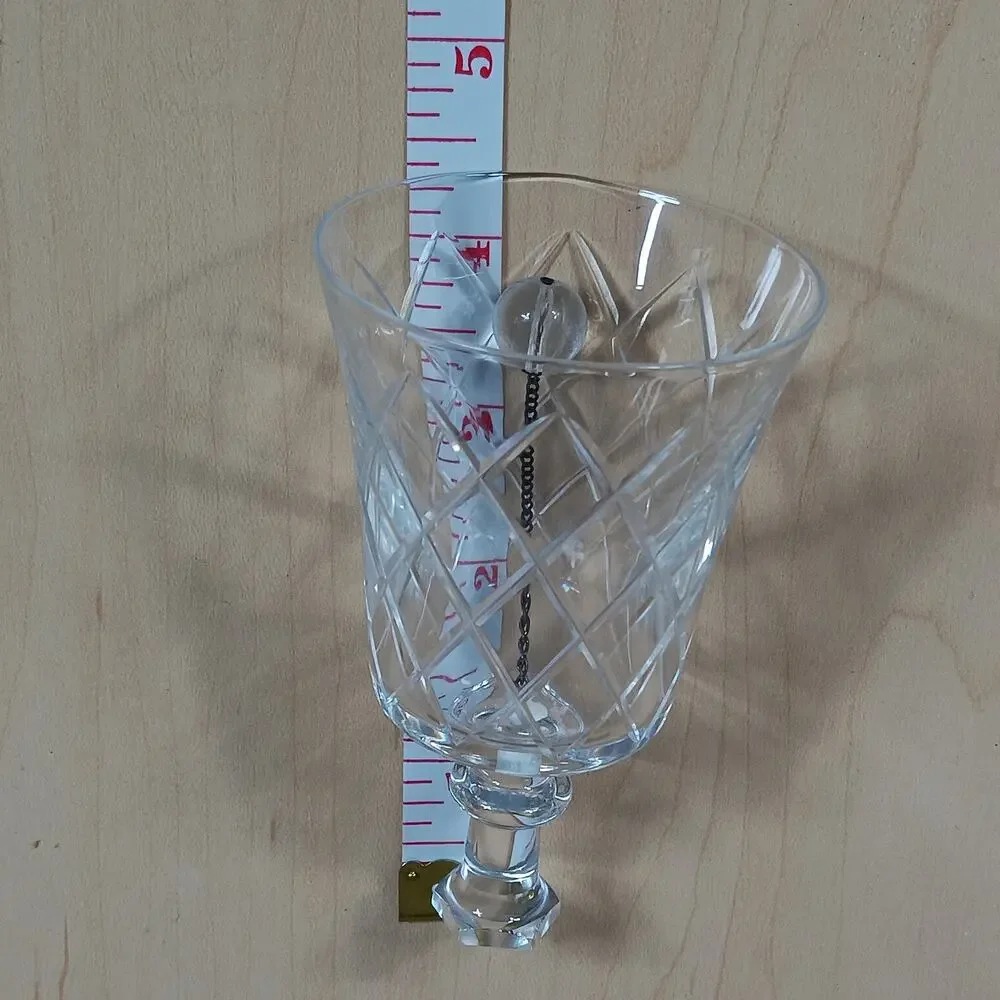 Vintage Crystal Bell Diamond Cut 4.5